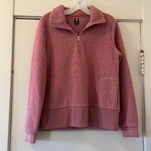 Xersion Pink Sherpa Half Zip Jacket!